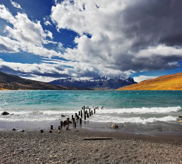 Taman Nasional Torres del Paine di Chili — Stok Foto