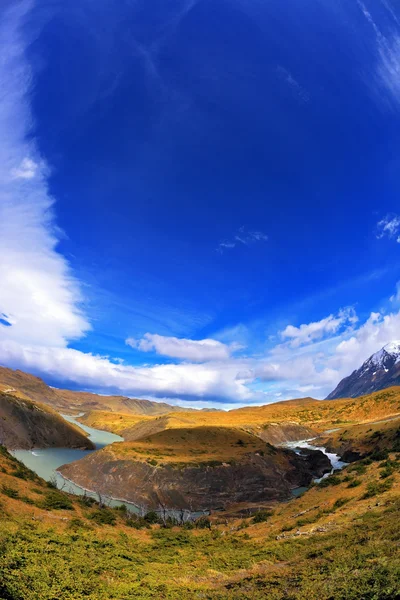 Patagonia fue tomada por la lente Fisheye — Foto de Stock