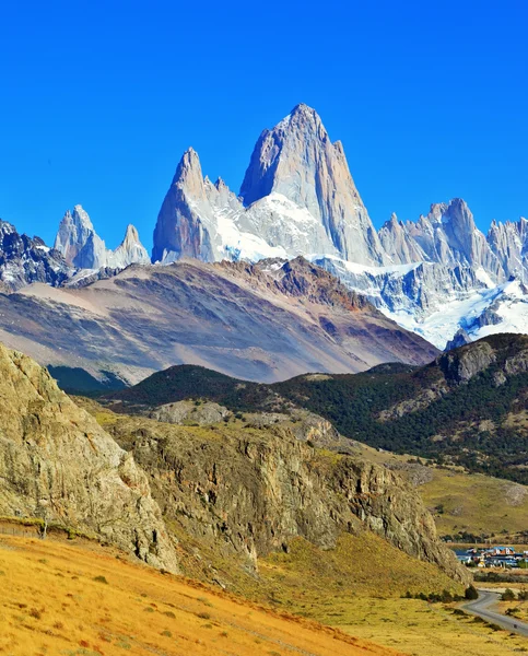 Fitz roy κορυφές — Φωτογραφία Αρχείου