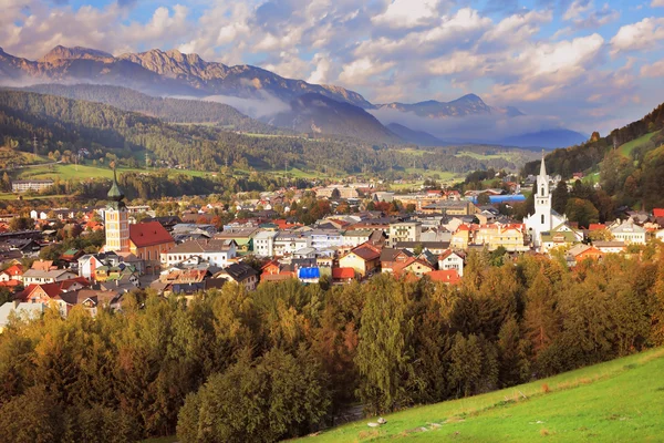 Beleuchtete Stadt — Stockfoto