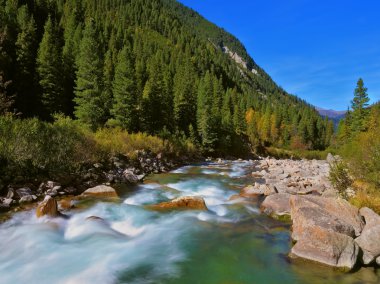 Fırtınalı ünlü Krimml şelaleler