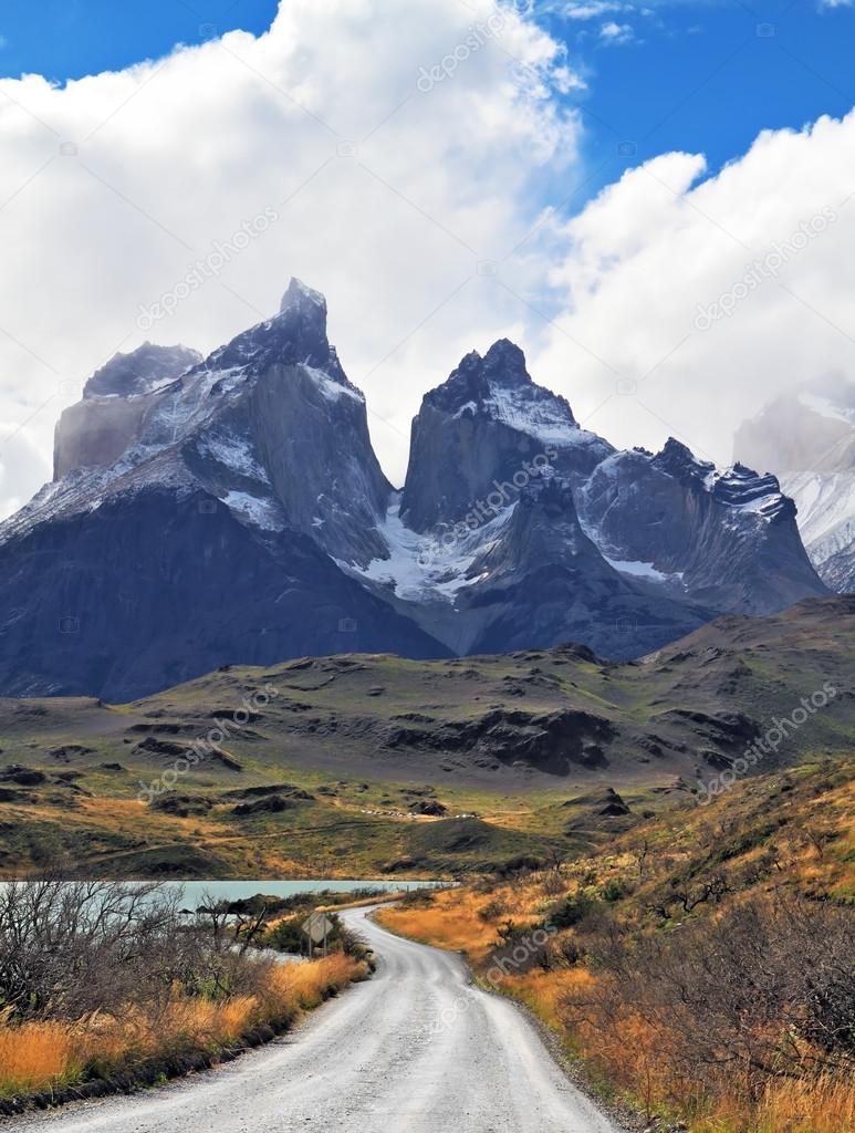 Grandiose landscape in the Chilean Andes