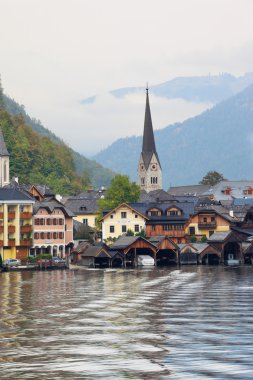 Gün batımında Hallstatt