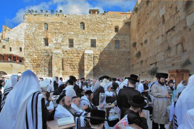 Kudüs'teki tapınağın Western Wall