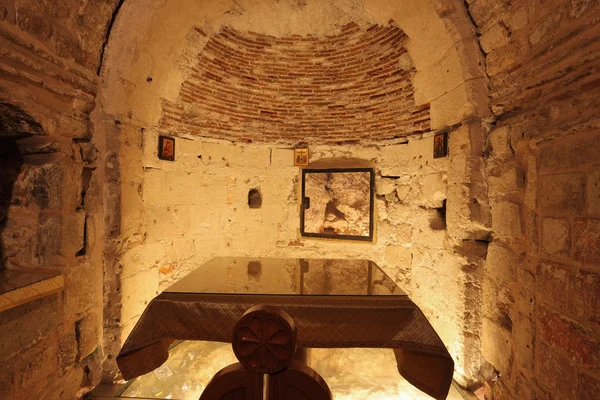 Innenraum einer Halle im heiligen Grab — Stockfoto