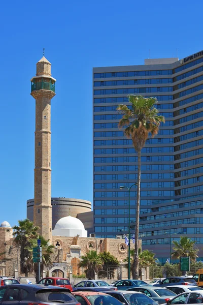 Moschea araba e minareto — Foto Stock