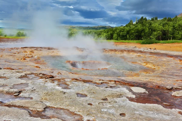 Fumaroles Geyser Strokkur — Stock Photo, Image