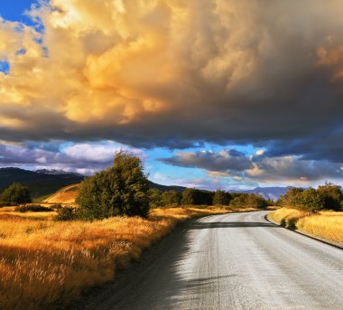  Çakıl yol Arjantin