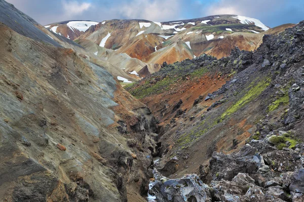 Εθνικό πάρκο Landmannalaugar στην Ισλανδία — Φωτογραφία Αρχείου