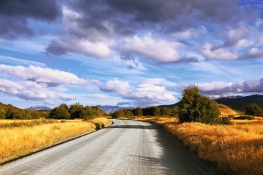 Sonbahar başında Güney Patagonya