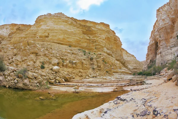 Schilderachtige vallei in de woestijn — Stockfoto