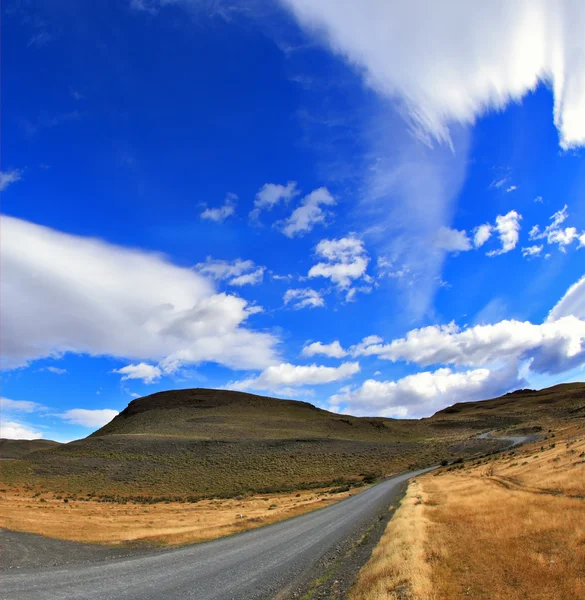 Straße im chilenischen Nationalpark — Stockfoto