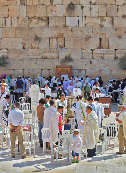 Zachodniej ścianie świątyni w Jerozolimie — Zdjęcie stockowe