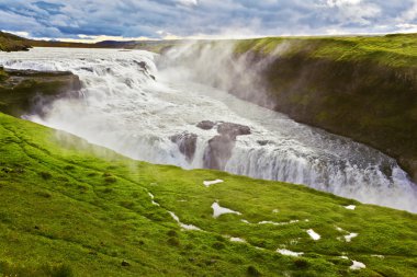 İzlanda'daki doğal Gullfoss