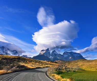 Şili Patagonya'şaşırtıcı günbatımı