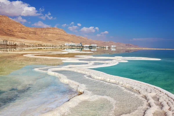 Path from salt in water — Stock Photo, Image