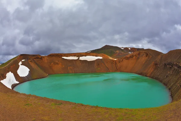 Krafla lake in the crater — Stock Photo, Image