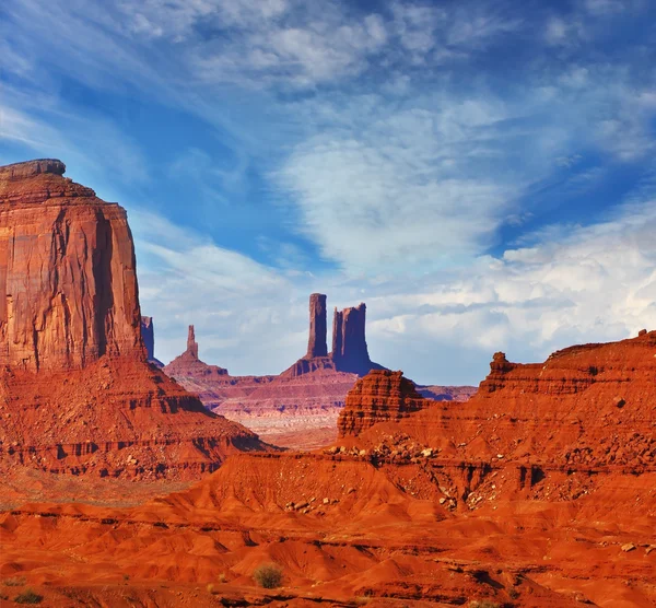 Vue magique sur le désert rouge . — Photo