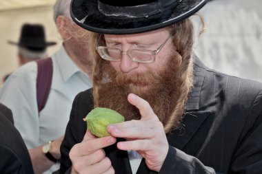 Religious Jew with a red beard