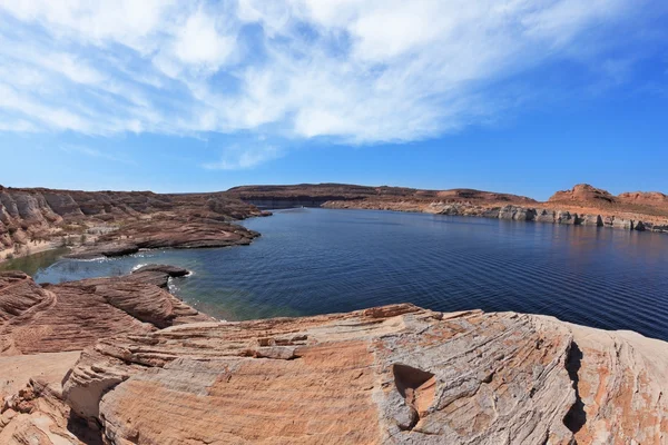 Lake Powell in the desert — 스톡 사진