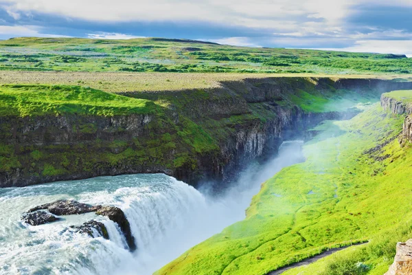 Gullfoss grandioso in Islanda — Foto Stock
