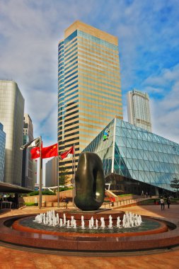 The modern Hong Kong city view