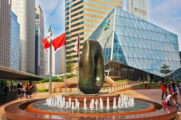 La scultura astratta a Hong Kong — Foto Stock