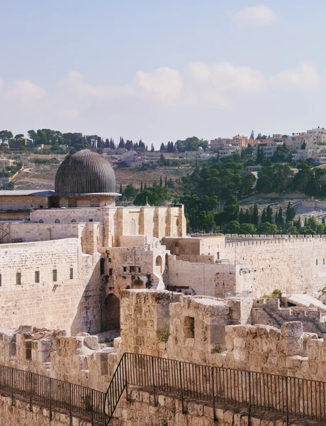 Cúpula cinzenta da Mesquita Al-Aqsa — Fotografia de Stock