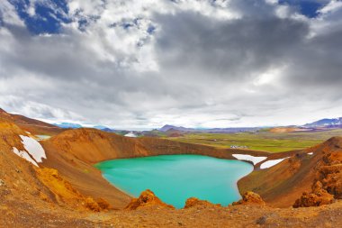 Summer lake  in Iceland
