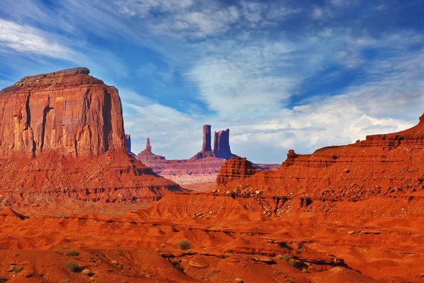 Vista mágica do deserto vermelho — Fotografia de Stock