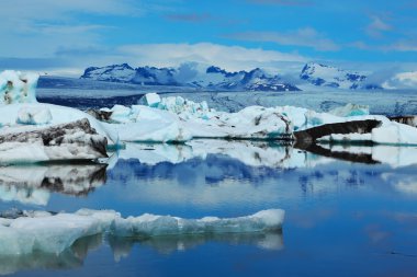 Sunrise in Gulf in Iceland
