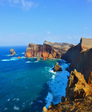 Renkli pinnacles günbatımı yaktı