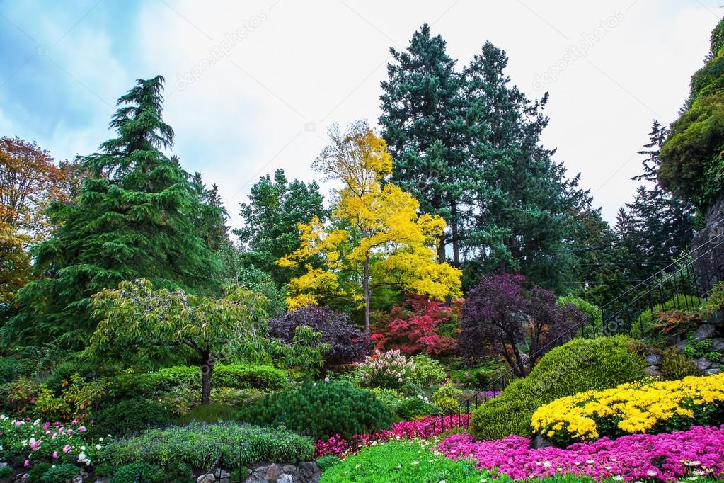 Scenic landscaped park-garden 