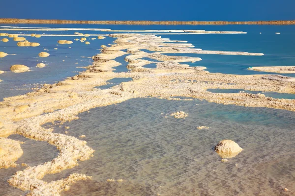 The picturesque road from the evaporated salt — Stock fotografie