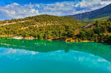 Dağ Kanyon Verdon Fransız Alpleri'nde