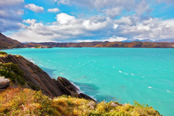 Beautiful  Lake Pehoe — Stock Photo, Image