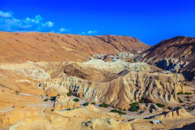 Ancient mountains in valley of Dead Sea clipart