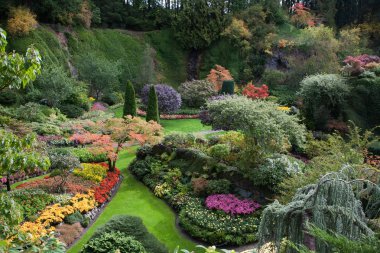 Butchart Gardens in Canada clipart