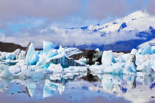 Drijvend ijs in IJsland — Stockfoto