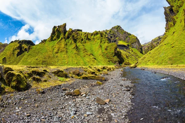 Juli i Basalt berg — Stockfoto