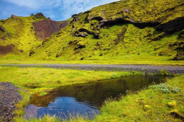 Pitoresk yeşil tepeler