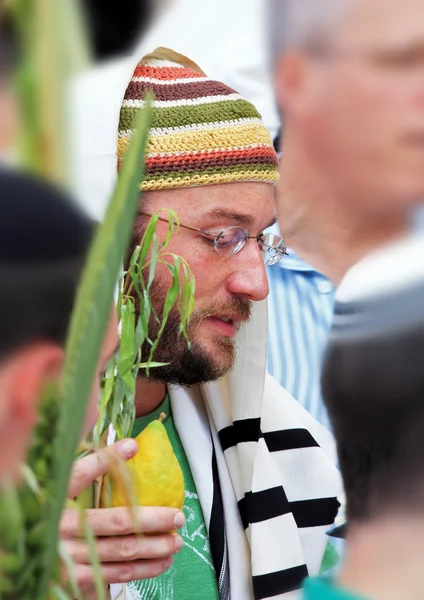 Juif en bonnet de crâne tricoté — Photo