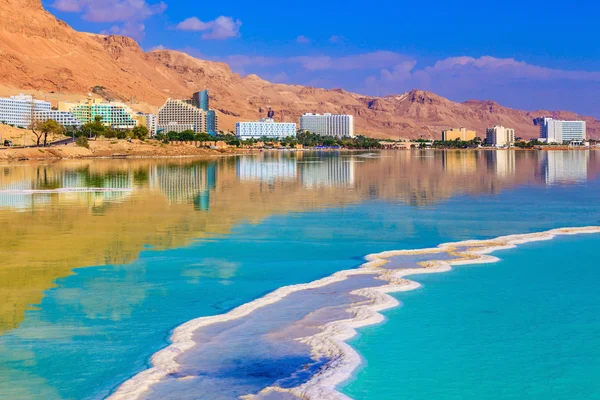 Dead Sea su üstüne azalma — Stok fotoğraf