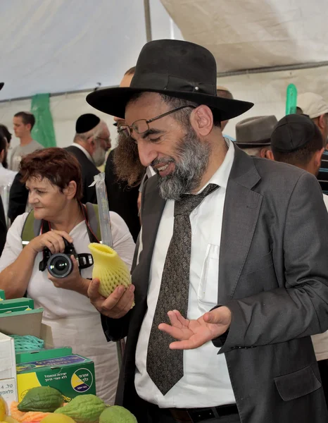 Dindar Yahudi etrog seçer