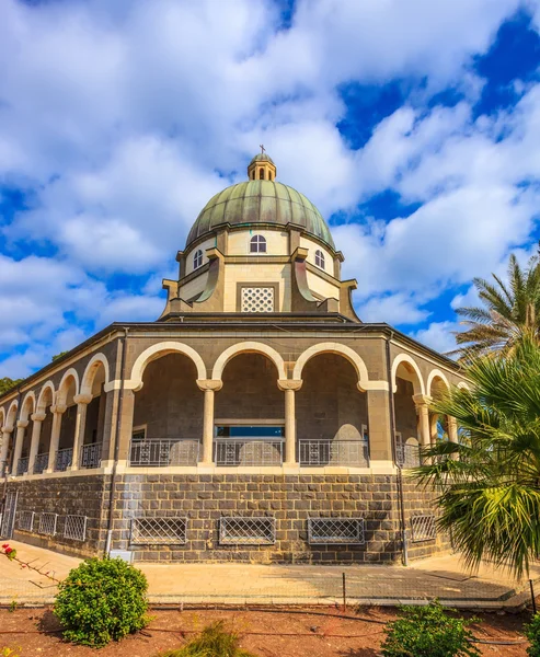 Sermão da Igreja no Monte das Bem-Aventuranças — Fotografia de Stock