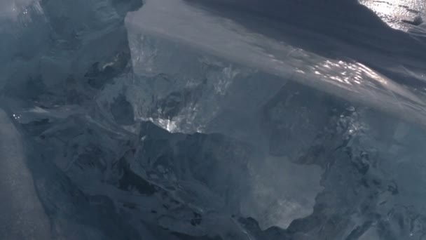 氷の巨大なブロック. — ストック動画