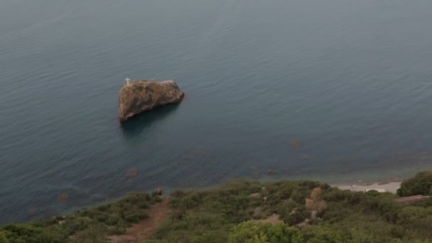 Hermoso Cabo Fiolent. La península de Heraclean en la costa suroeste de la Crimea . — Vídeo de stock