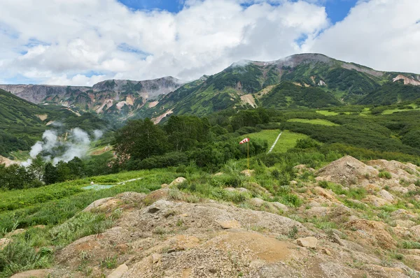 Geysers Vadisi. Kronotsky doğa rezerv Kamçatka Yarımadası. — Stok fotoğraf