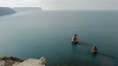 Güzel Cape Fiolent. Güneybatı kıyısında Kırım yarımadasında heraclean.