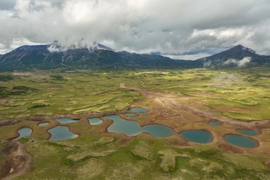 Uzon Caldera Kronotsky doğa rezerv Kamçatka Yarımadası.